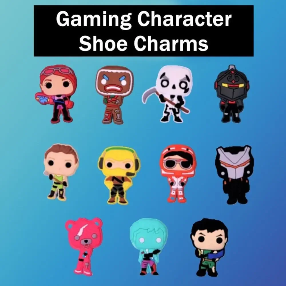11 Piece Gaming Character Decorative Shoe Charms
